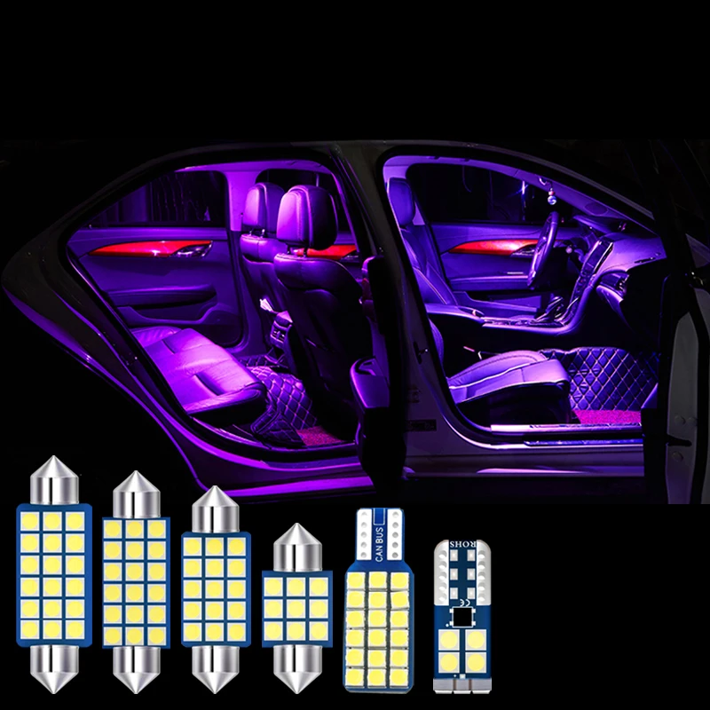Už Jeep Cherokee KL m. m. 2016 m. 2017 m. 2018 m 4pcs Klaidų 12v Automobilio, LED Lemputes, Interjero Priešrūkiniai Žibintai Skaitymo Lempos Priedai