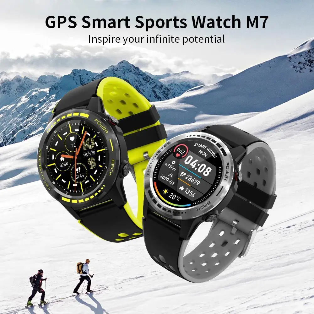 2020 Naujas GPS Smart Laikrodžiai Vyras Mutis Kalba Sporto Smartwatch Fitness Tracker lauko Alititude Vandeniui, Skirta 