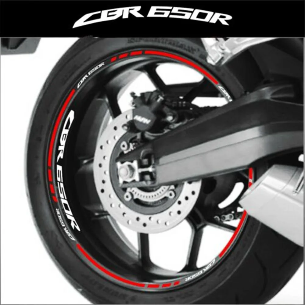 Padangų apdailos nustatyti lipdukas aukštos kokybės motociklų lipdukas atspindintis varantys lipdukas Honda CBR650r cbr 650r