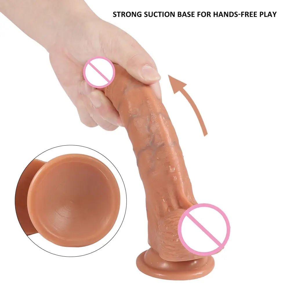 Sekso Žaislai Dick Moterų Tikroviškas Dildo moteris masturbator Penis Erotiniai Narys nuo Gyvis Realus Minkštas Varpos Suaugusiųjų Sekso Produktus