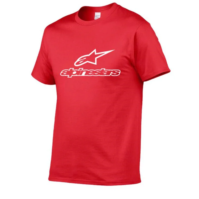 Alpių Star Marškinėliai Vyrams Viršūnės Vasarą trumpomis Rankovėmis T-shirt Medvilnės Mans 