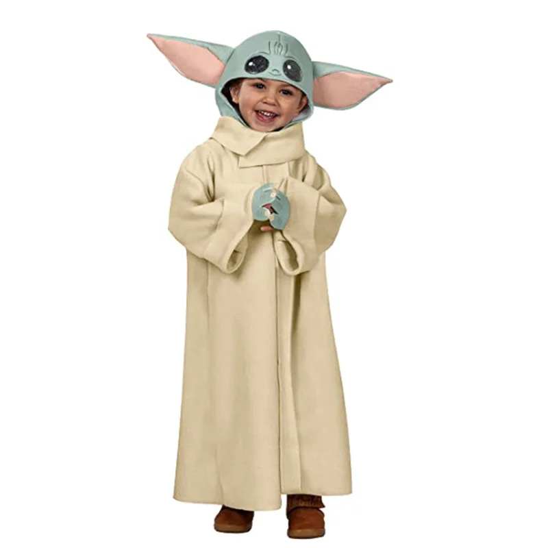 Kino Žvaigždė Cosplay Karai Vaiką Kūdikio Yoda Cosplay Kostiumai, Apranga Apsiaustu Vaikams Helovyno Karnavalas Kostiumas