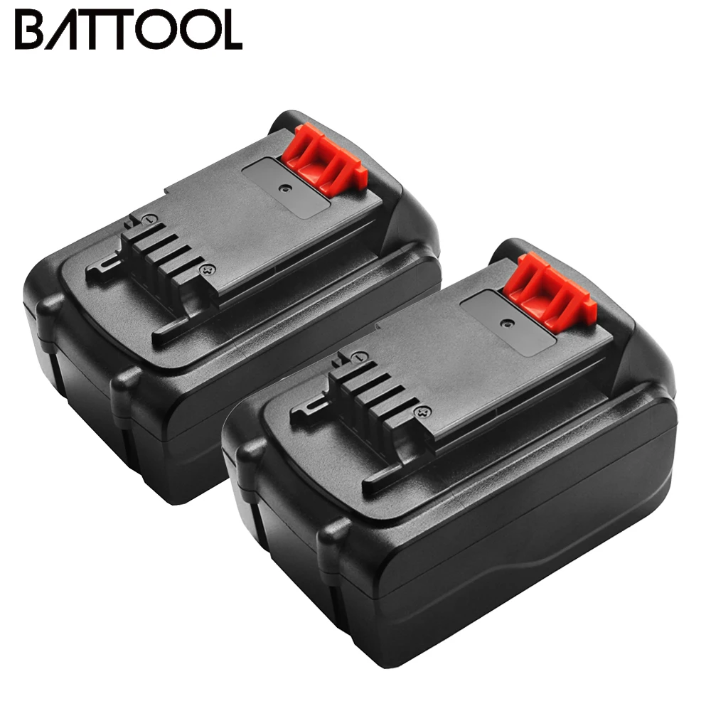 Battool Įkrovimo 18V/20V 6000mAh Li-ion Baterijos Pakeitimas, Baterijos BLACK & DECKER LB20 LBX20 LBXR20 Įrankio Baterija