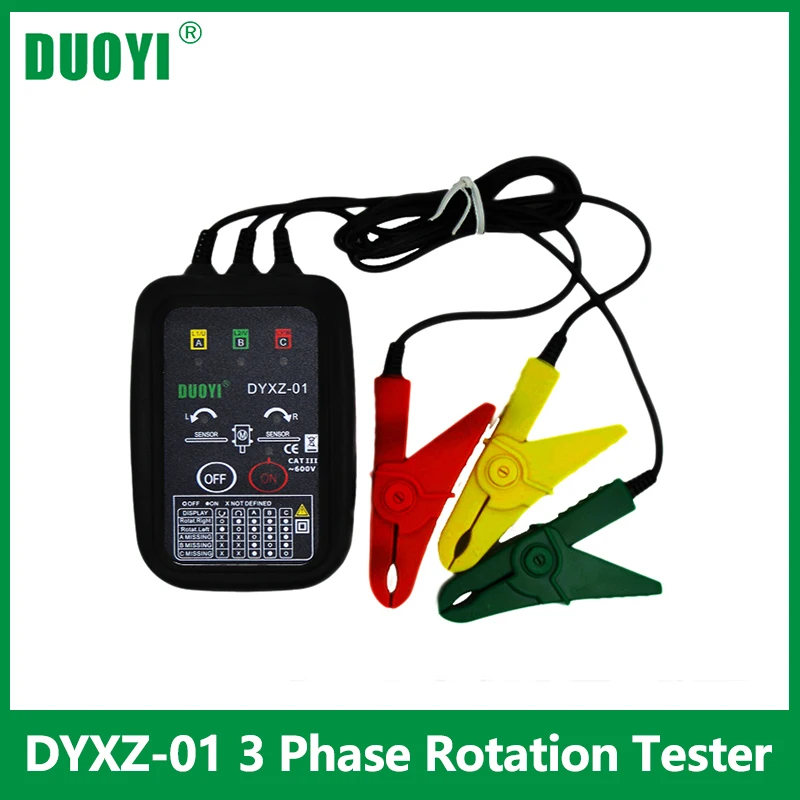 DYXZ-01 3 Etapas Sukimosi Testeris 70V~600V AC nekontaktinės Fazės Indikatorius Indikatoriai, Grandinės LED Pertraukos Bandymo Įtampos Detektorius Matuoklis