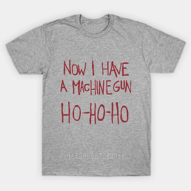 Kalėdinių dovanų vyrams ir moterims marškinėliai Dabar Turiu kulkosvaidis. Ho-Ho-Ho T-Shirt