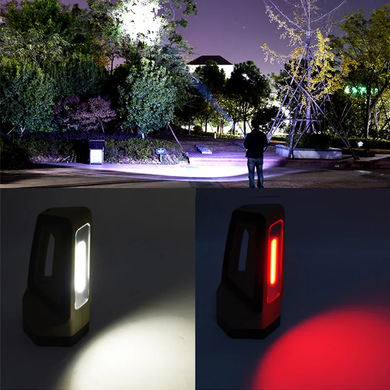 Naujos COB LED Prožektorius 8 Režimas Didelės Galios Nešiojamų Dėmesio USB Įkrovimo Lauko Vandeniui Medžioklės Akiratyje Kempingas Lempa