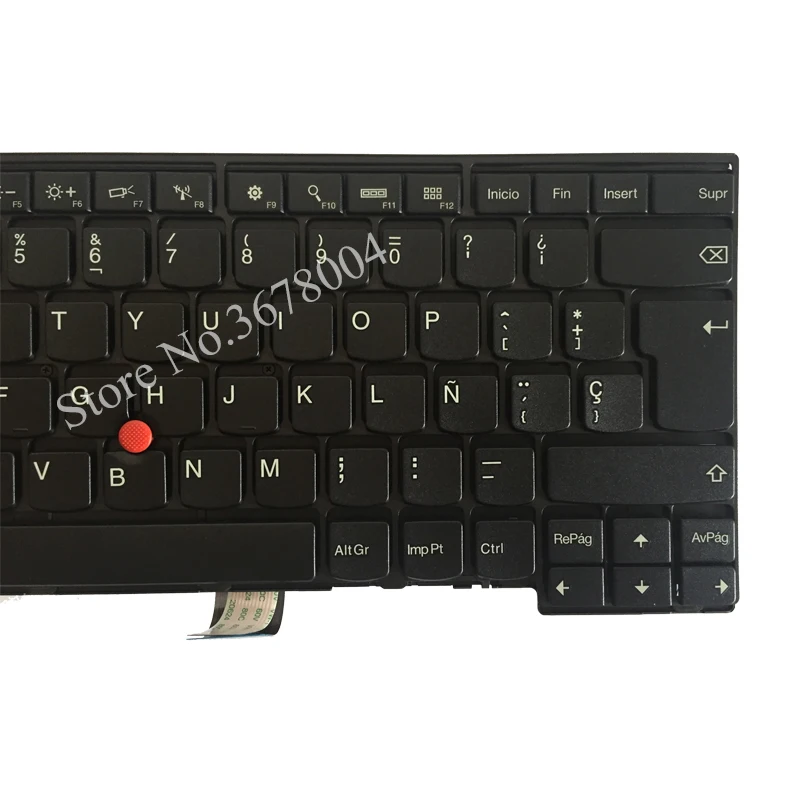 NAUJAS SP nešiojamojo kompiuterio klaviatūra LENOVO THINKPAD T440 T440S T431S T440P T450 T450S ispanijos klaviatūra, juoda 04Y2736
