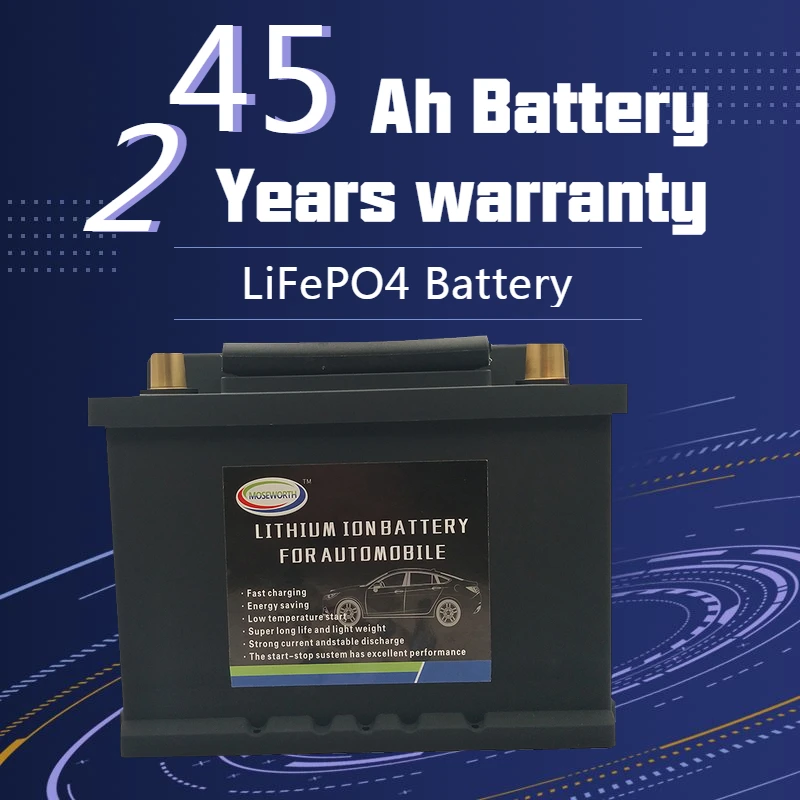 45AH Auto LiFePO4 Baterija - Ličio Fosfato jonų Baterija LBN1-45 12V 860CCA Dydis-230x175x190mm LiFePo4 Automobilių Automobilių Baterijos