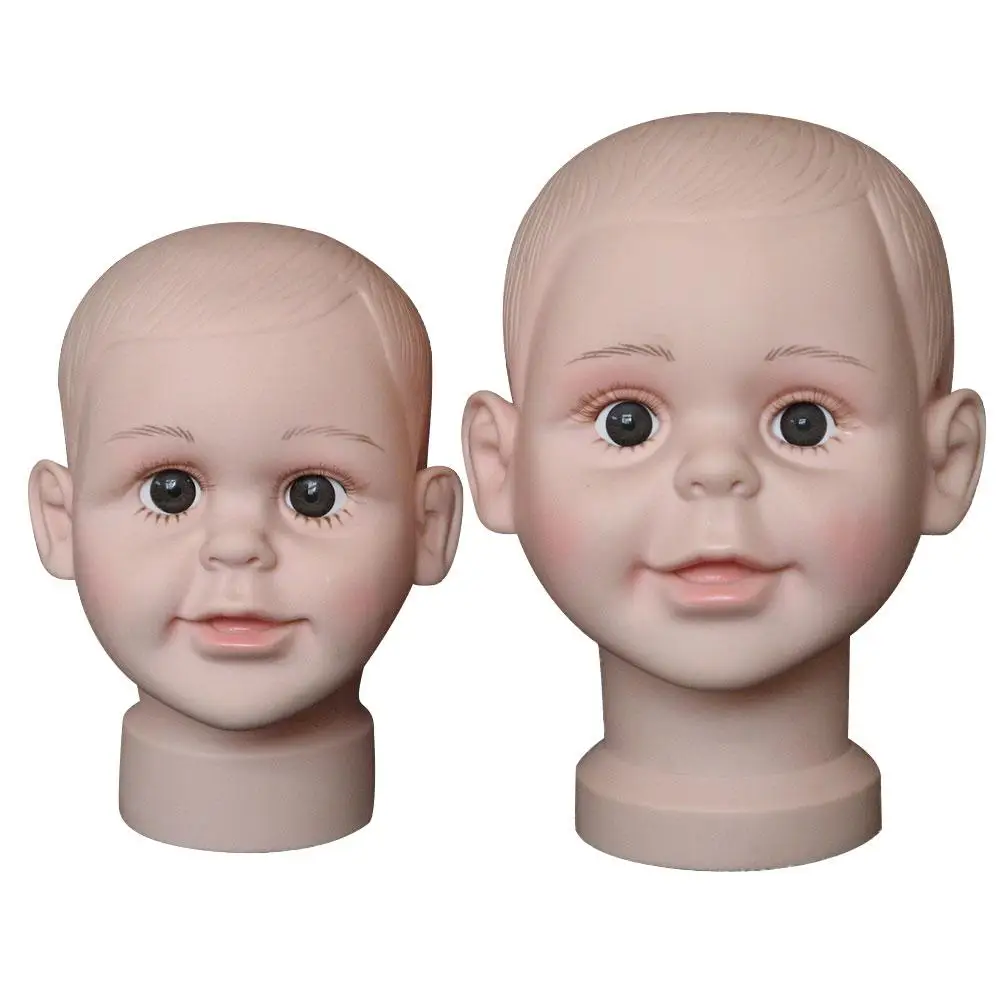 Mažas Vaikas Manekeno Galvų Manekenas Berniukas Plastikiniai Vaikų Manikin Lėlės, Už Skrybėlę Ekranas Akinius, Skrybėlę Bžūp Perukas Stendas Stovo