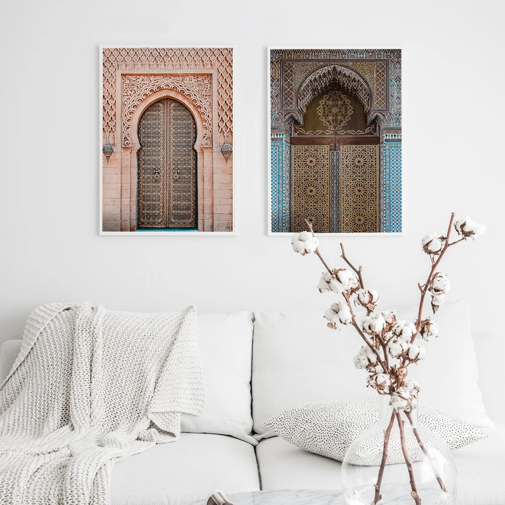 Marokas Arch Plakatas Drobė Spausdinti Sienos Fotografijos Meno Rytų Boho Chic Plakatai ir Spausdina Sienos Nuotraukas Gyvenimo Kambario Dekoro