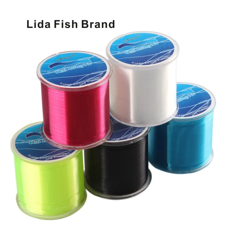 Lydos Žuvų Ženklo 6 spalvų 500m Nailono žvejybos line Aukštos kokybės Japonų importuoto žaliavinio šilko naujausias nano įgūdžius
