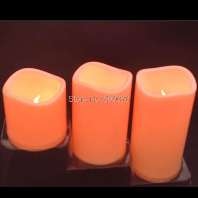 1sets(3pcs) Flameless Mirgėjimo LED Arbata Žibintai, Žvakės, Nuotolinio Valdymo Elektros Žvakių Vestuvių, Gimtadienio Namų Dekoro