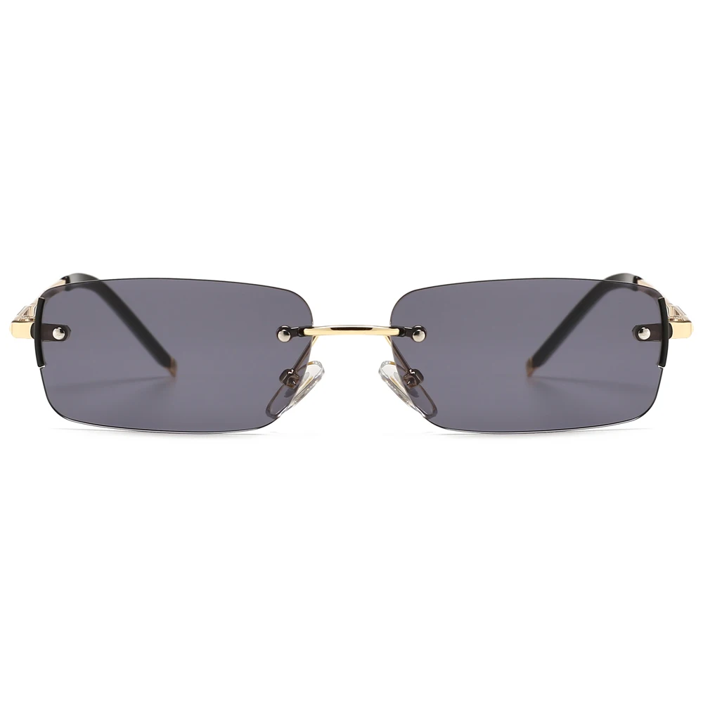 Peekaboo siauro stačiakampio formos akiniai nuo saulės vyrams taškus metalo mažas retro saulės akiniai vyrams uv400 aukso mėlyna žalia 2021 m. vasaros