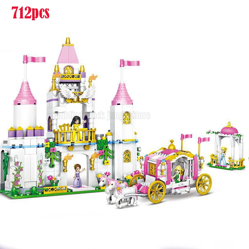 Plytos Legoes Suderinama Blokai Princesė Pav. Pilies Modle Kalėdinė Dovana Naujųjų Metų Dovana Vaikams Mergina Žaislai Iš 