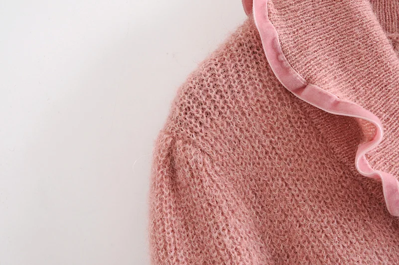 2020 Nemokamai Inspirit Naują Atvykimo Moterų Puloveriai Trumpas Derlius V-kaklo Drugelio Rankovės Moterų Megzti Megztinis