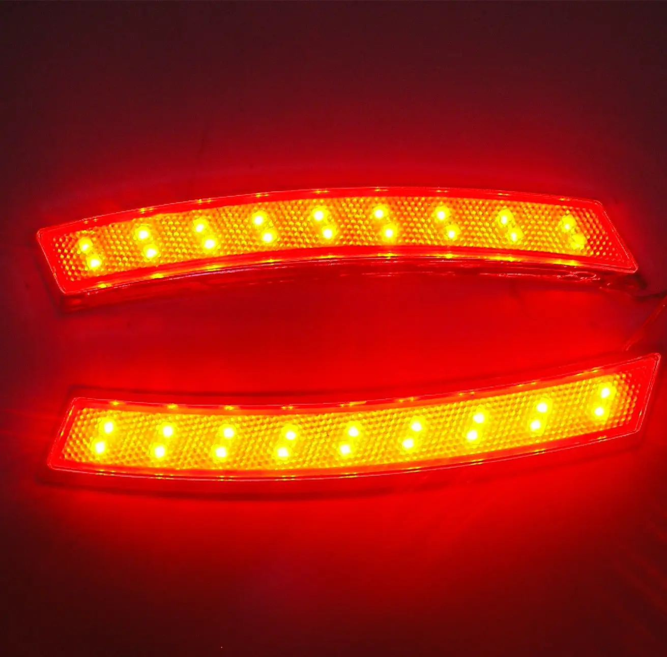 2 x Universalus 18 LED Sparnas Varantys Antakių Pusės Geltonos spalvos Reflektorius, Posūkio Žibintai