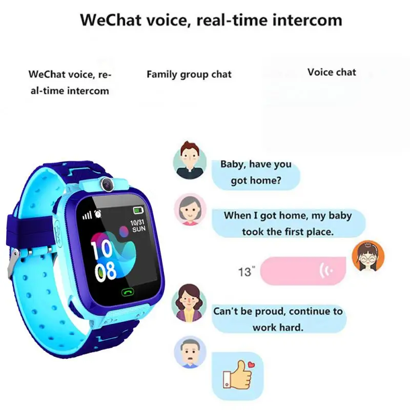 9 Kalbomis K12 Išmaniųjų Telefonų Žiūrėti Vaikams Studentų 1.44 Colių Studentų Smart Watch Dial Balso Pokalbių Vaikams Dovanų Apyrankę