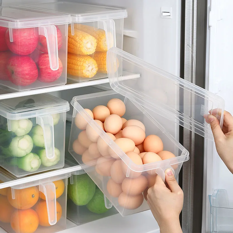 BPA Free Virtuvės Skaidrus talpinimo Grūdai, Pupelės Saugojimo Būti Uždaromos Namų Organizatorius Maisto Konteineris Šaldytuvas Dėžės