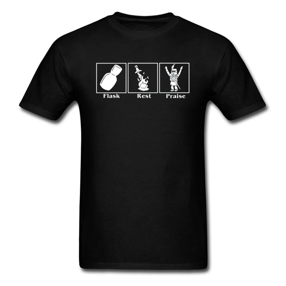 Tamsoje Sielas 3 T-shirt Vyrai Saulės Kariai Marškinėliai Pagirti Saulė Bloodborne Medvilnės Marškinėlius Vyrų Streetwear Juokinga Viršūnes Kalėdų Tees