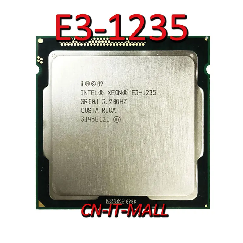 Intel Xeon E3-1235 CPU 3.2 GHz, 8MB Cache 4 Branduolių 8 Temas LGA1155 Procesorius