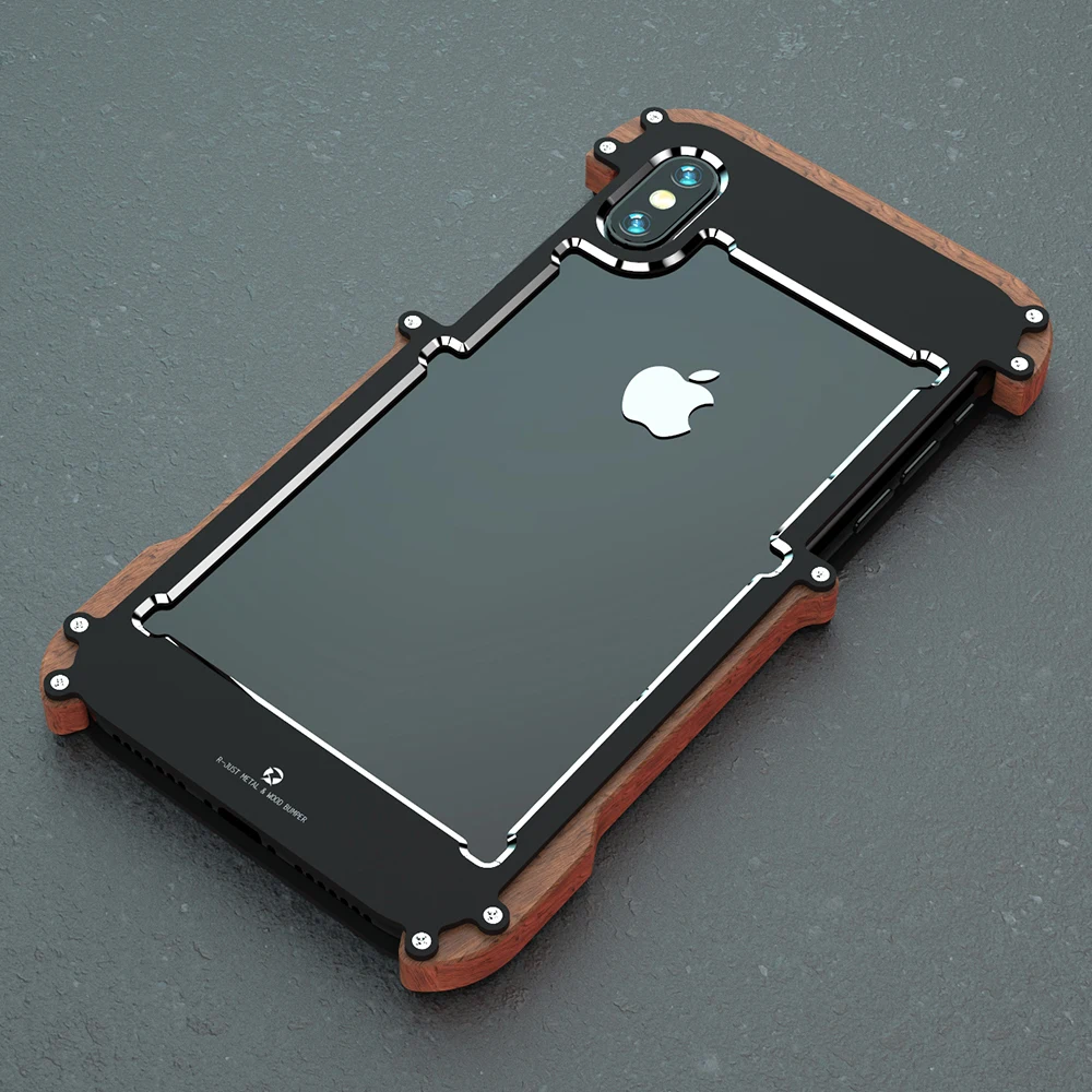IPhone 5 5s SE Medienos Bamperis Atveju Stiprus Hibridas, Kietas, atsparus smūgiams Šarvai Telefono Back Case for iPhone Xr 6S Plius 8 7 Xs MAX dangos