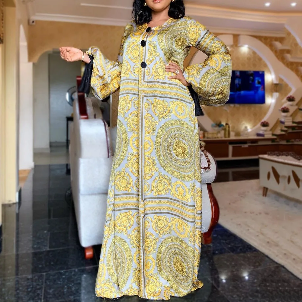 Cutubly Musulmonų Moterys Ilgos Suknelės Afrikos Suknelės Moterims 2020 Populiarus, Satino, Šilko Moterų Maxi Suknelė italų Stiliaus Suknelės