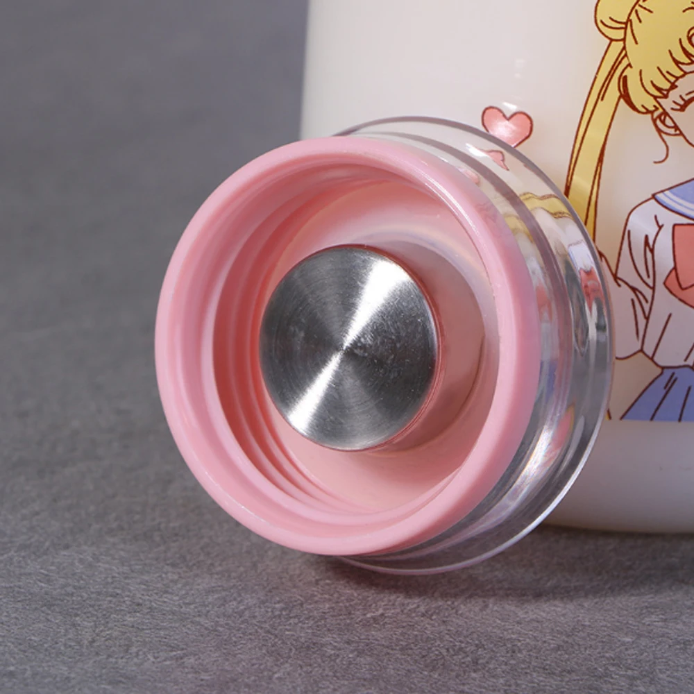 Mielas Sailor Moon Gėrimas, Stiklinių Butelių, Stiklinių Gėrimo Butelis Su Šiaudai Tinka Suaugusiems ir Vaikams Pieno Kavos Puodelio