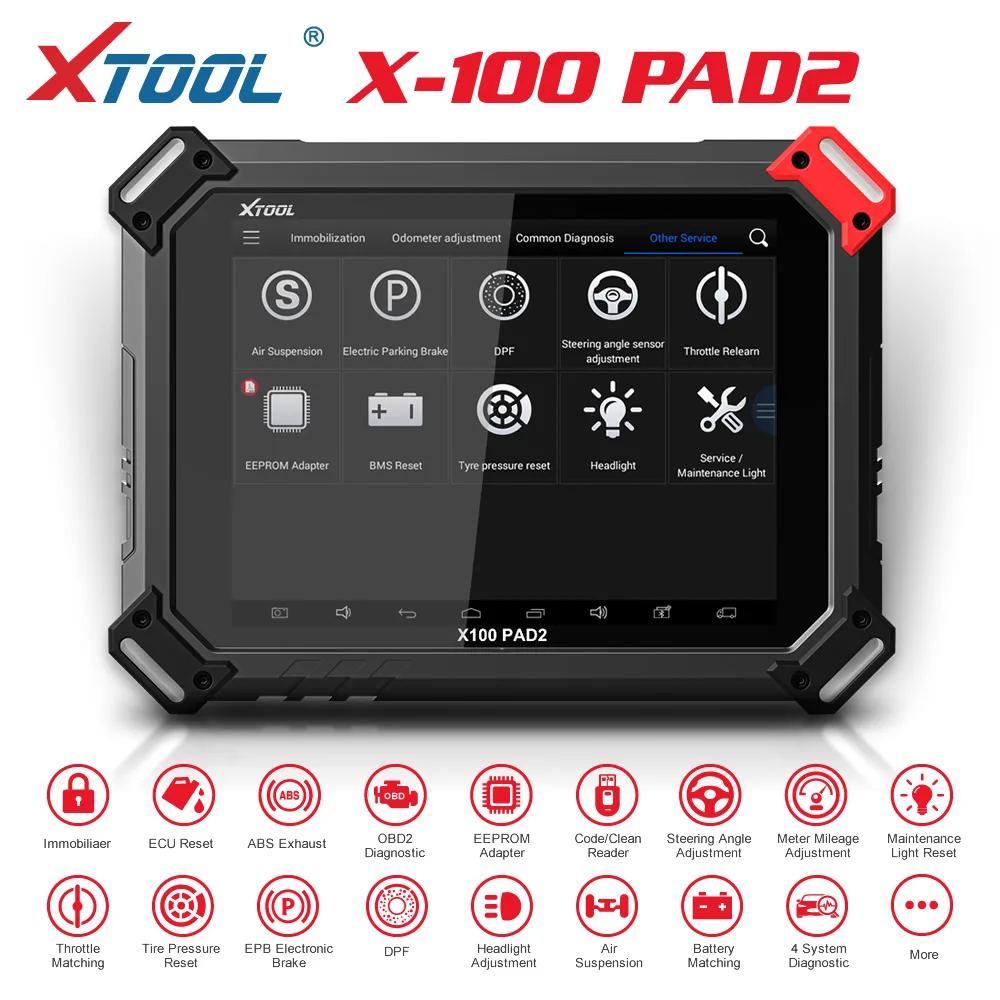 XTOOL X100 PAD2 Pro 4 Sistemos Standarto Versija OBD2 Diagnostinis Įrankis Atnaujinti X100 TRINKELĖMIS raktas programuotojas Su Specialios Funkcijos