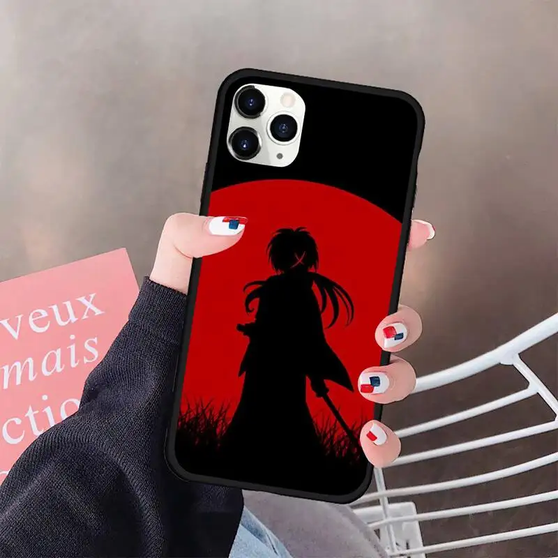 USAKPGRT Anime Rurouni Kenshin Custom Minkšti Telefono dėklas Guminis iPhone 11 pro XS MAX 8 7 6 6S Plus X 5S SE 2020 XR atveju