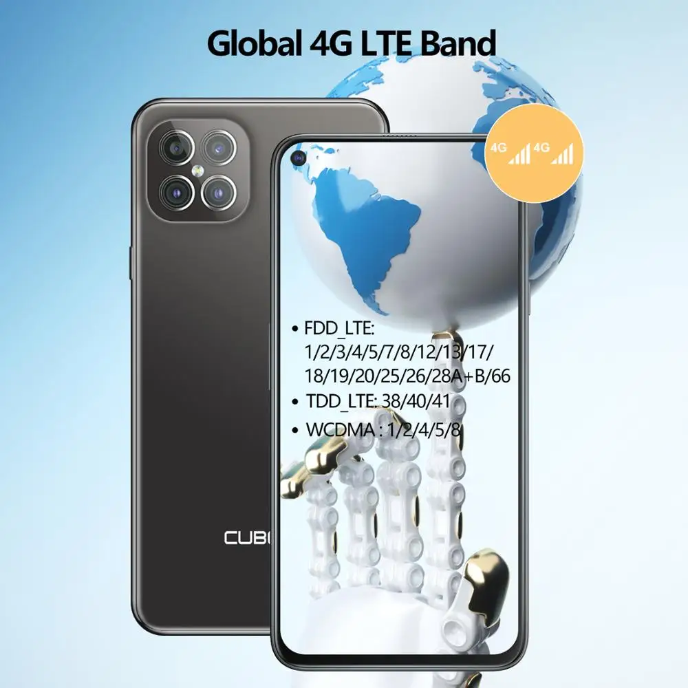 CUBOT C30 Išmanųjį telefoną Pasaulio 4G LTE Gel P60 256 GB 48MP Galiniai Quad AI Kamera, Android 10 