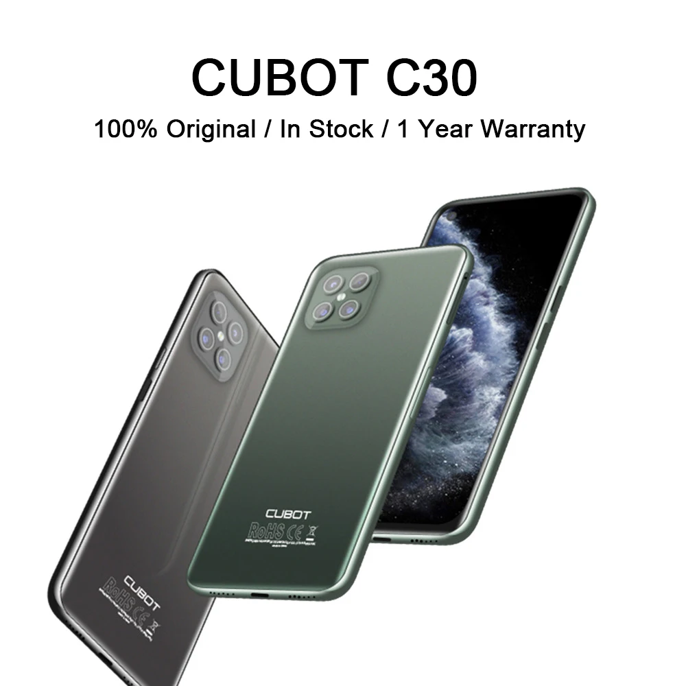 CUBOT C30 Išmanųjį telefoną Pasaulio 4G LTE Gel P60 256 GB 48MP Galiniai Quad AI Kamera, Android 10 