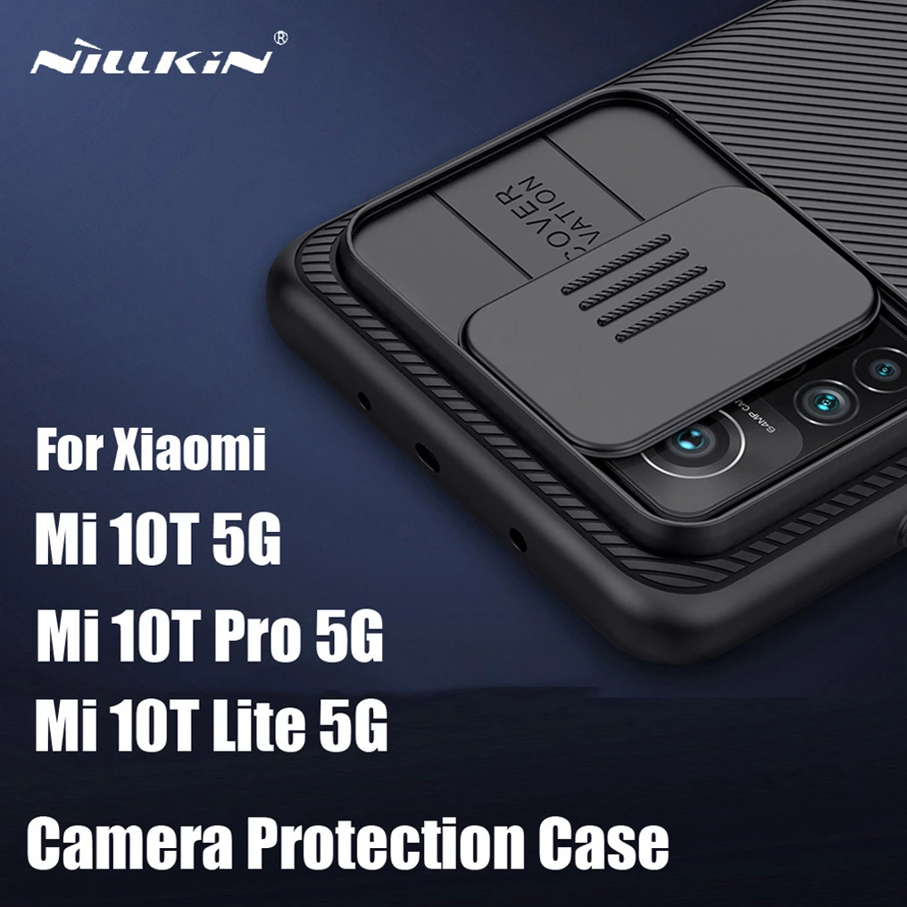 Už Xiaomi Mi 10T Pro 5G Atveju NILLKIN CamShield Atveju Skaidrių Kameros raštas sunku galinio Dangtelio xiaomi Mi10T Mi 10T Lite 5G
