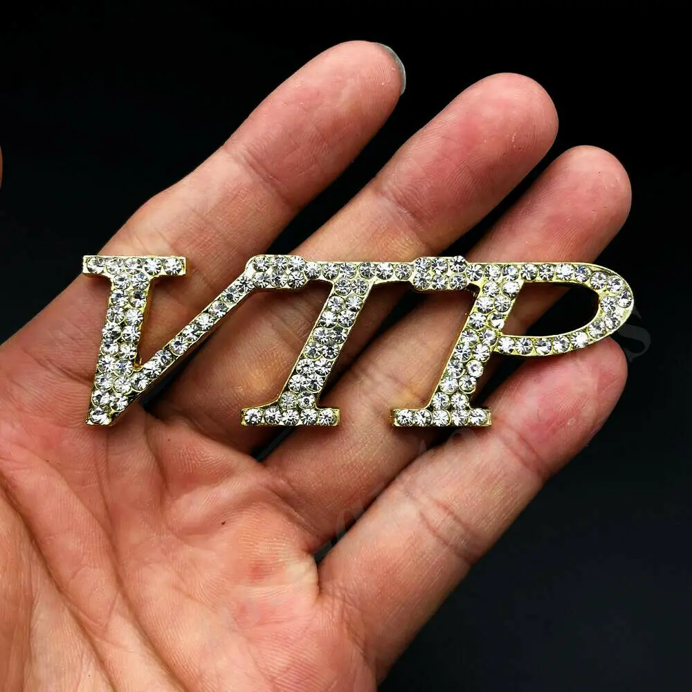 3D Metalų, Aukso, Deimantų VIP Prabanga JDM JP Automobilių Galinis Logotipas Ženklelis, lipdukas, Decal