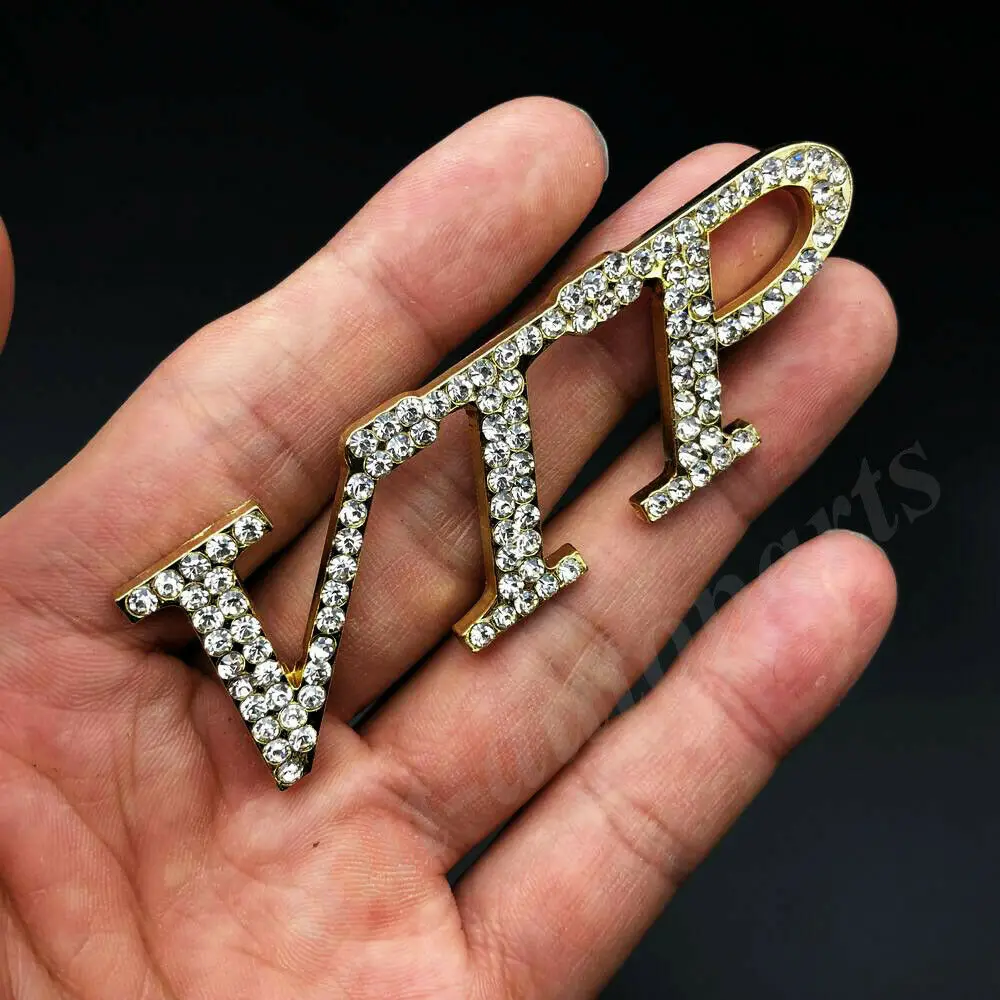 3D Metalų, Aukso, Deimantų VIP Prabanga JDM JP Automobilių Galinis Logotipas Ženklelis, lipdukas, Decal