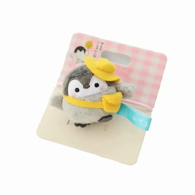 Naujas Kawaii Pingvinas Įdaryti Pliušinis Lėlės Pakabukas Rabbit& Šiaudų skrybėlę star penguin Baby Soft Pingvinas Lėlės Vaikams Mergina Gimtadienio Dovana