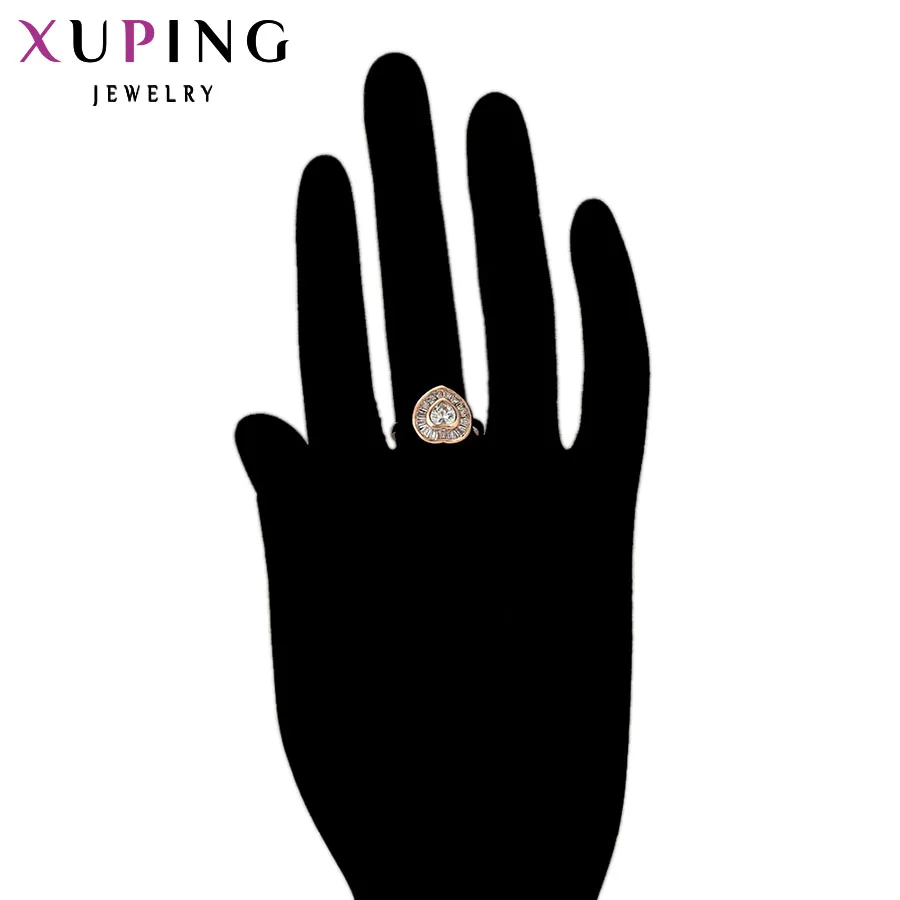 Xuping Mados Žiedas Ypatingas Dizaino Žiedai Moterims, Aukštos Kokybės, Padengtą Aukso Spalvos Papuošalai Žavesio Kalėdų Dovana 11785