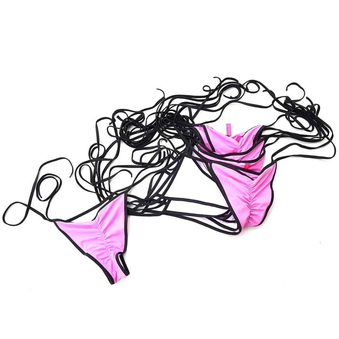 Moterys T-Atgal Įžūlus Bikini Dugnų Thong Seksualus Maudymosi Kostiumėlį Derliaus Maudymosi Kostiumėliai, Juoda Brazilijos Biquini Mergina