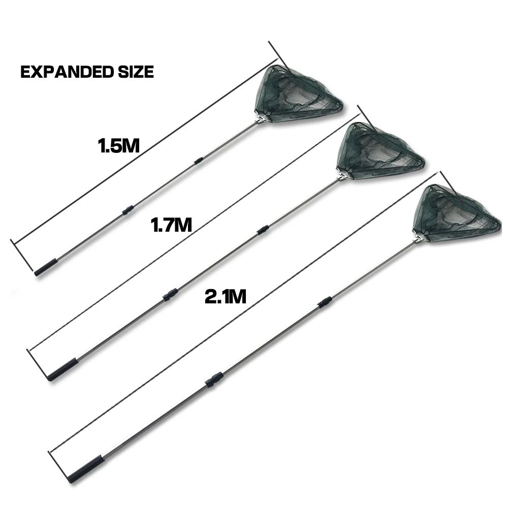 Nešiojamų Trikampio Brail Lankstymo Žvejybos Ju graibštas 150cm 170cm 210cm
