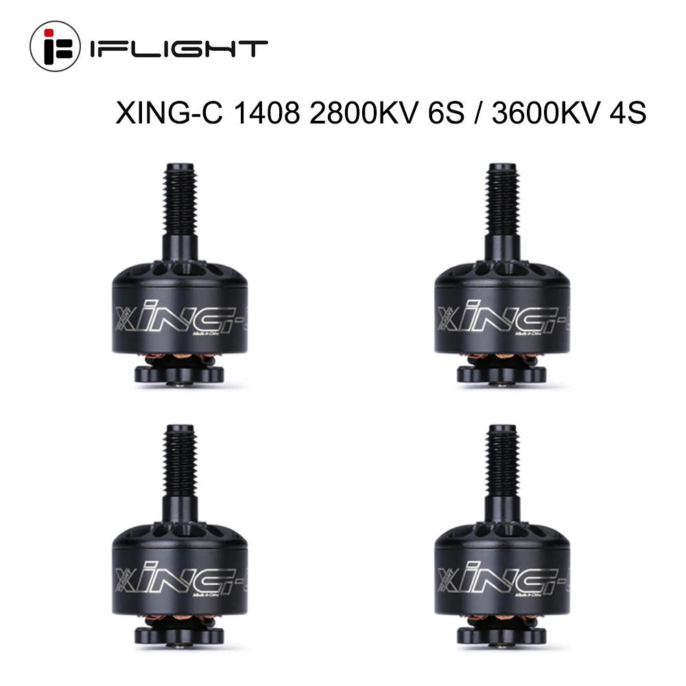 IFlight XING-C 1408 2800KV 6S / 3600KV 4S Kino Brushless variklio suderinama 3 colių už sraigto FPV Lenktynių Drone