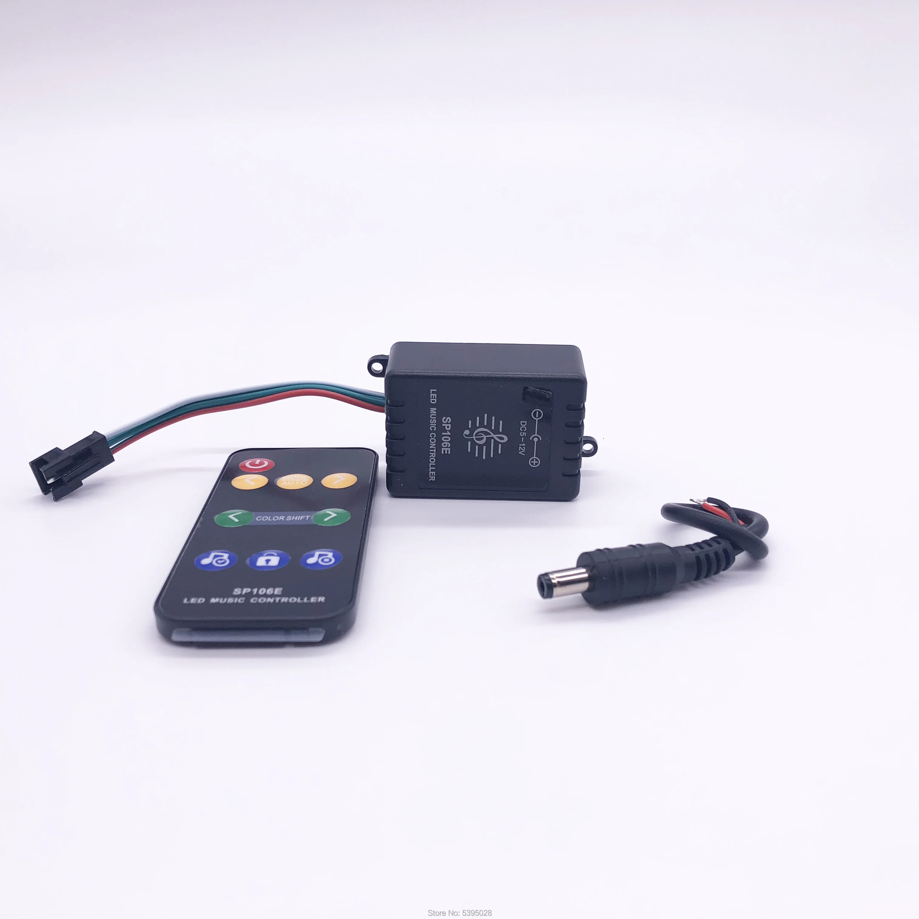 RF mini belaidė muzikos controllerSP106E paprastai naudojamas WS2812BGS1903SM16703WS2811SK6812 Led Juosta pixel lempos RGB dc5v-24v