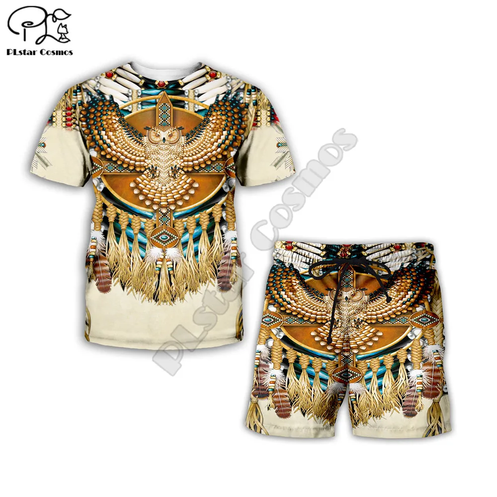 Gimtoji Indijos 3d atspausdintas vasaros Mados Vyrams, moterims marškinėliai hip-hop Kvėpuojantis Fitneso Marškinėlius+šortai Kostiumas stilius-9