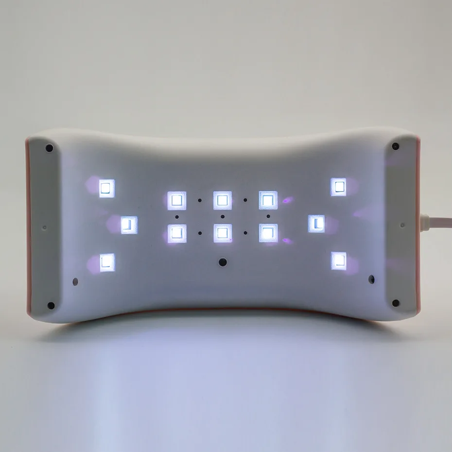 Lempa nagams 24w LCD ekranas sun9se LED UV nagų lempa USB kabelis neskausmingas režimas automatinis jutiklių Ledo lempos