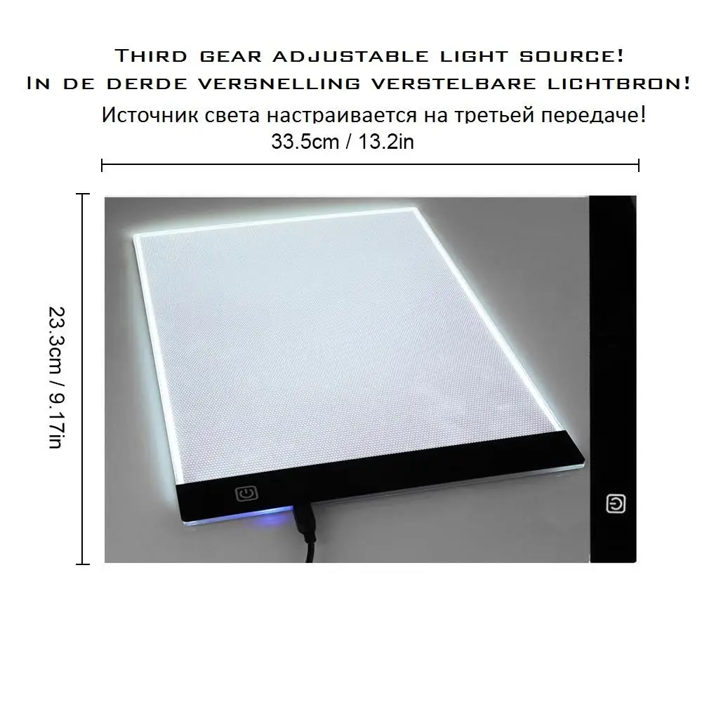 A4 formato LED šviesos padas maišelį deimantų tapyba priedai saugojimo krepšys diamond siuvinėjimo įrankis mozaikos rinkinys organizacijos planšetinio kompiuterio krepšys