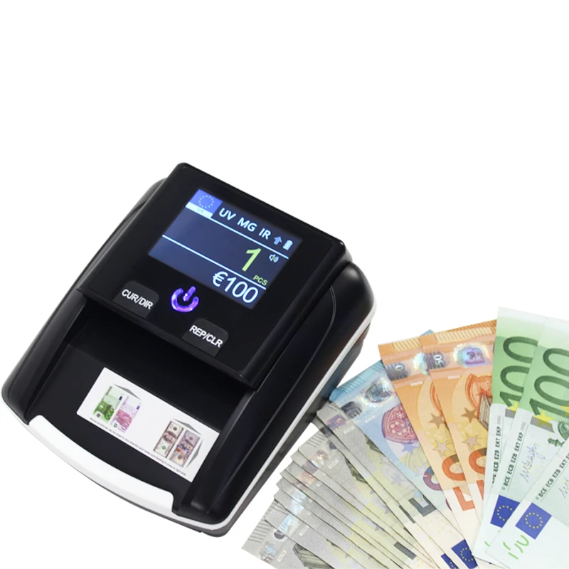 Nešiojamų pinigų detektorius Automatinis valiutos pripažinimo UV MG IR USD/EURO banknotų Skaičiavimo ir Nustatymo Mašina