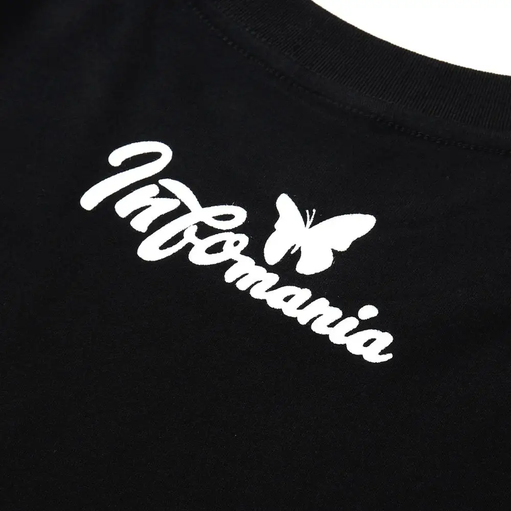 LACIBLE Vyrų Marškinėliai Hip-Hop Streetwear 2020SS Drugelis Spausdinti Vasaros Harajuku Trumpas Rankovės Marškinėliai Atsitiktinis vatos Pagaliukai Tees