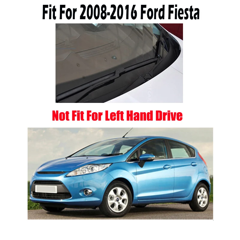 Erick 's Valytuvas Priekiniai Galiniai Valytuvai Nustatyti Ford Fiesta 7 2008-2016 priekinio Stiklo, Priekinio stiklo, Priekinio ir Galinio Lango 26
