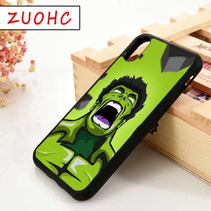 ZUOHC Incredible Hulk Telefono Case Cover For IPhone 7 8 Plius 11 12 Pro Max X Xs XR 5 5S SE 6 6S Gumos TPU Silikono