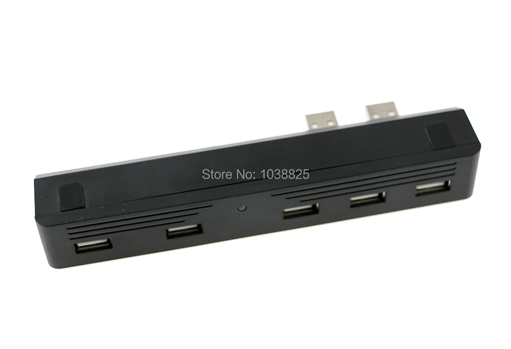 Karšto naujas 5 PORT USB Hub Playstation PS3 Slim 2.0 High Speed Adapteris