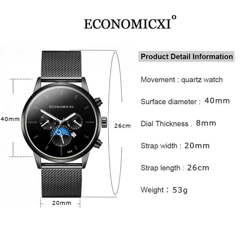Apdailos Mens Watch Atsitiktinis Šviesos Dizaino Verslo Kvarciniai Laikrodžiai Nerūdijančio Akių Dirželis Relogio Masculino Dovanų Laikrodį