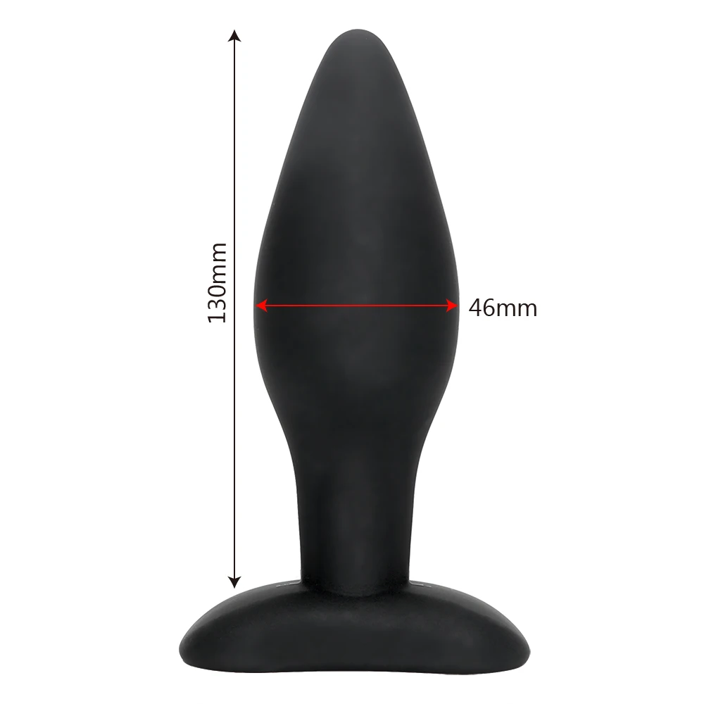 IKOKY Analinis Big Butt Plug Analinio Sekso Žaislus Vyrų, Moterų, Gėjų, Prostatos Massager Suaugusiųjų Produktų, Silikono Juoda Erotiniai Žaislai